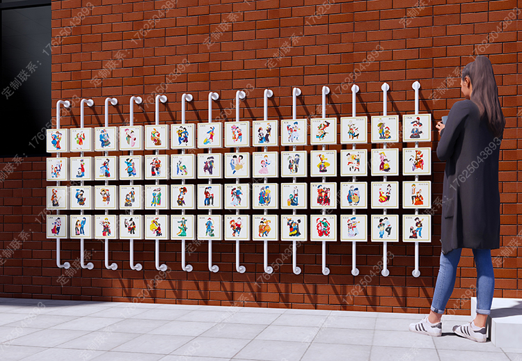 學?；臃D(zhuǎn)牌掛墻翻翻樂